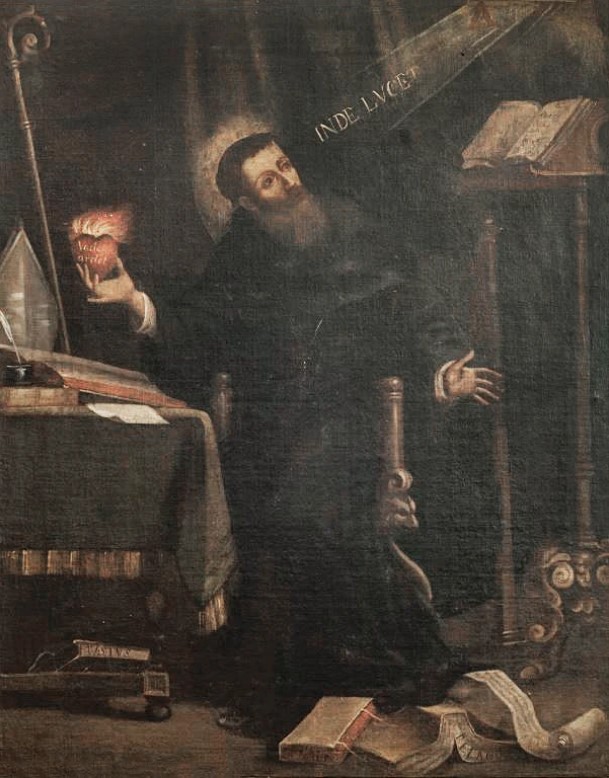 Agostino nel suo studio