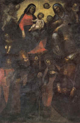 Madonna col Bambino e sant'Anna nella gloria e i Santi Stefano, Agostino, Niccolò e Caterina d'Alessandria