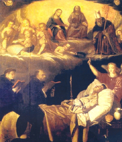 La visione della Vergine con sant'Agostino e san Nicola da Tolentino