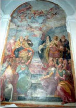 Sant'Agostino in trono di ignoto Maestro di Vigevano