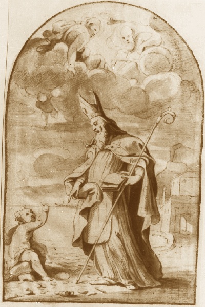 Sant'Agostino e il Bambino sulla spiaggia
