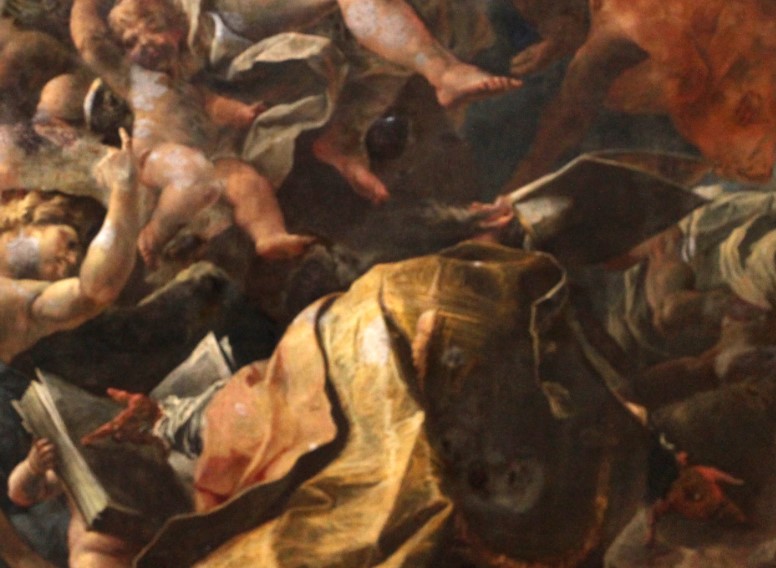 Particolare di Agostino in estasi