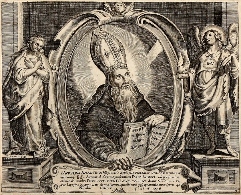 Agostino consegna la sua Regola come fondatore degli Eremitani