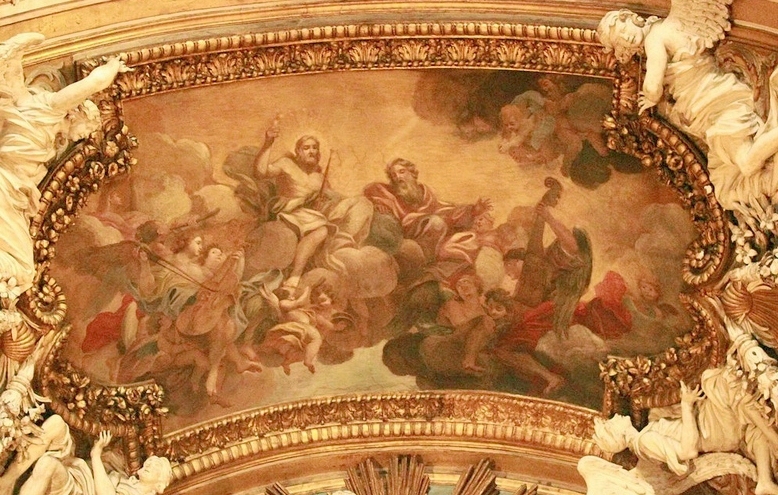 Trinità e i santi Agostino e Monica