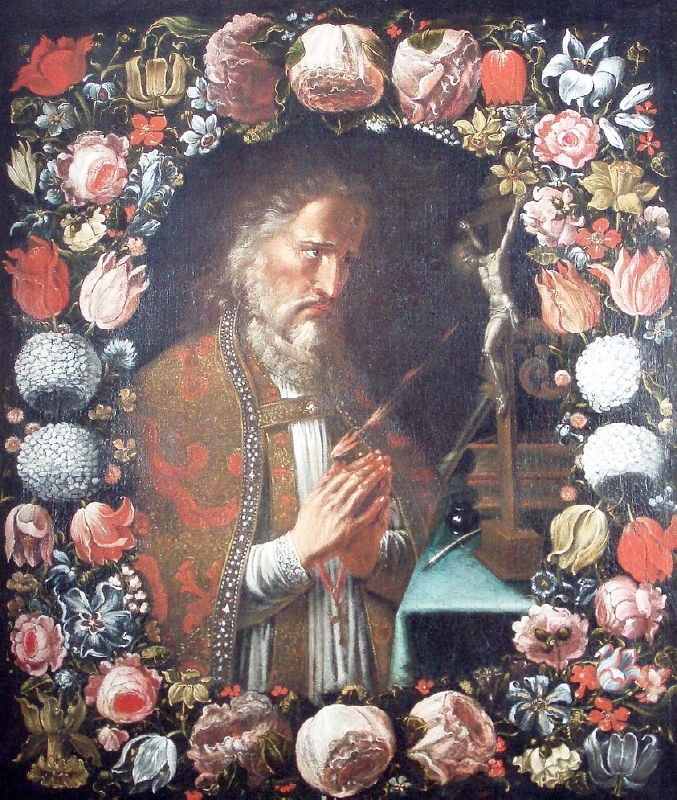 Sant'Agostino davanti al Crocifisso a Praga, monastero di Strahov