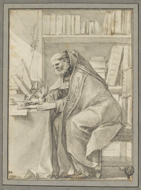Agostino cardioforo nel suo studio