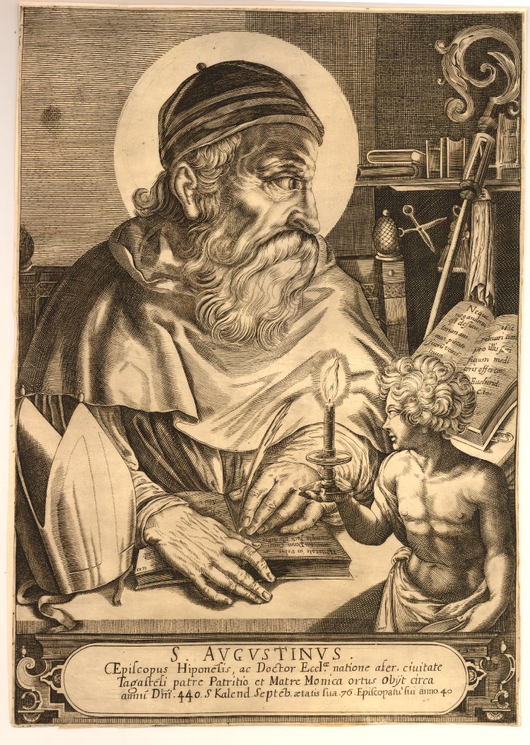 Agostino nel suo studio