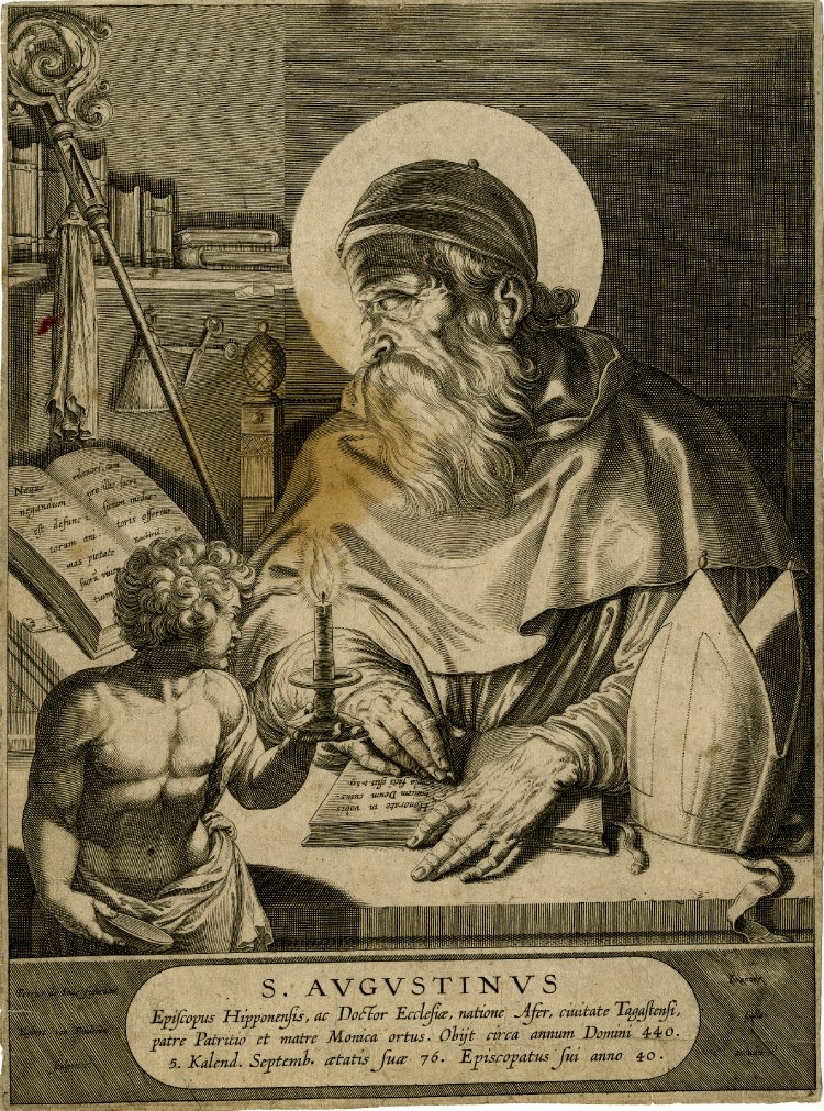 Agostino nel suo studio