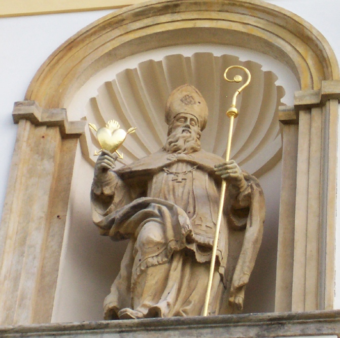 Sant'Agostino vescovo e cardioforo