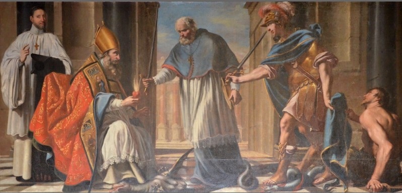Agostino cardioforo schiaccia le eresie