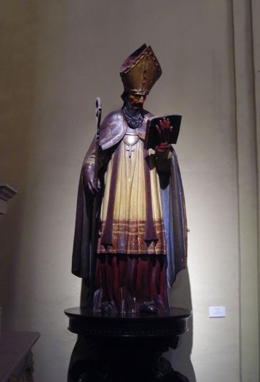 Sant'Ambrogio vescovo di anonimo maestro di Lima in Perù
