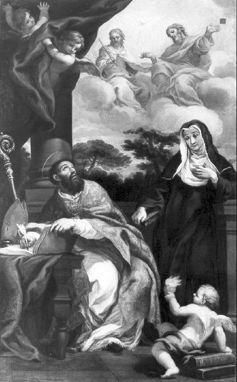 Sant'Agostino, Santa Monaca e la Trinità