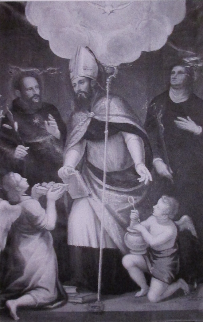 Agostino con Monica e Nicola da Tolentino