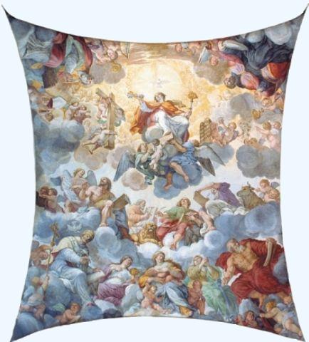 Sant'Agostino vescovo e Dottore della Chiesa nel Trionfo della Religione di Clemente Maioli