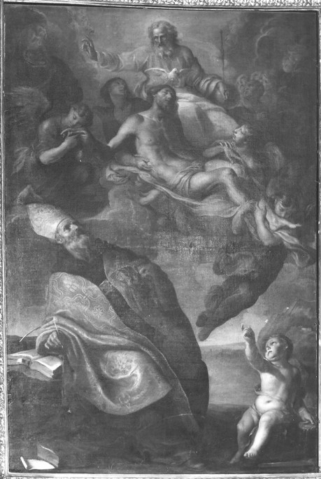 Sant'Agostino medita il mistero della Trinità