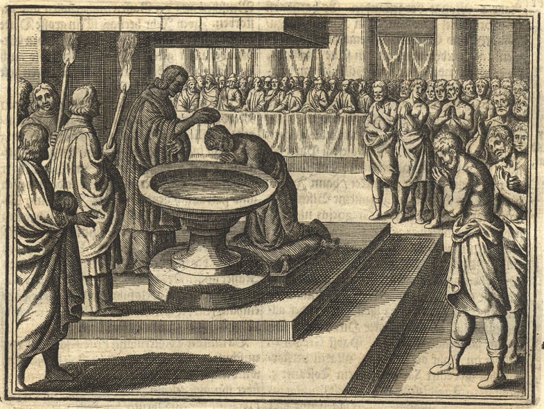 Ambrogio battezza Agostino a Milano