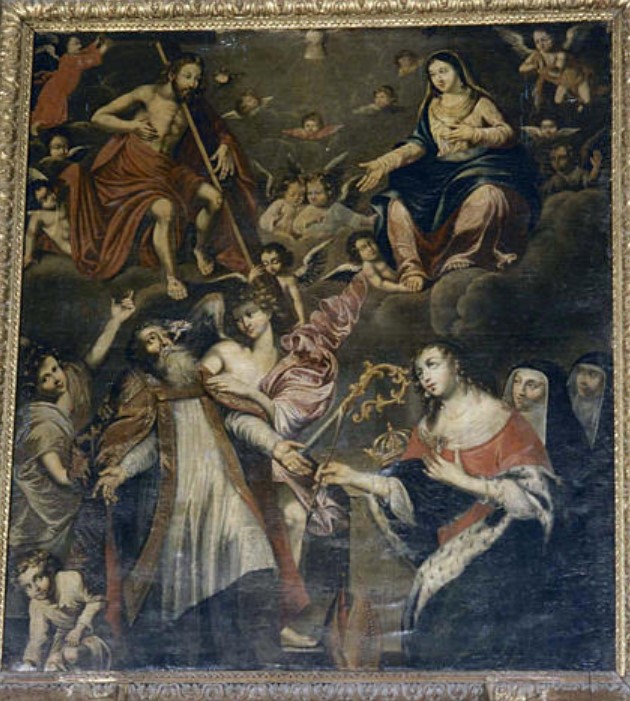 Sant'Orsola e Sant'Agostino contemplano Gesù e la Vergine