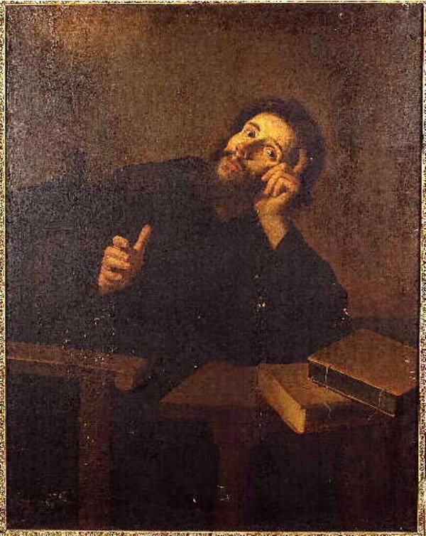 Agostino medita nel suo studio