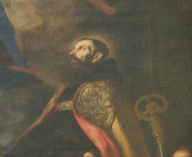 Particolare del volto di Agostino