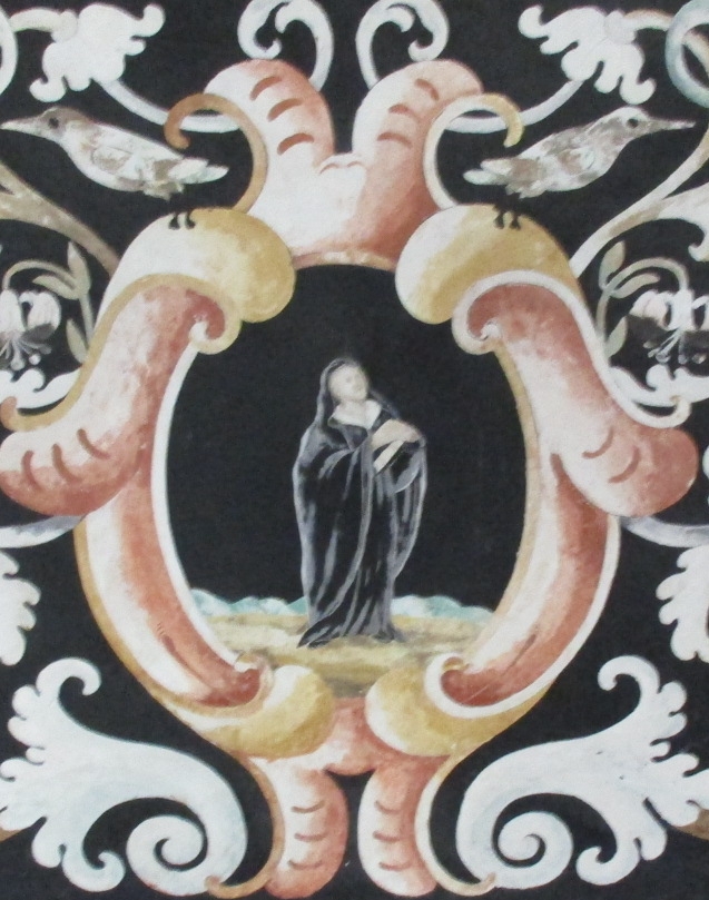 Monica madre di Agostino: particolare centrale del paliotto