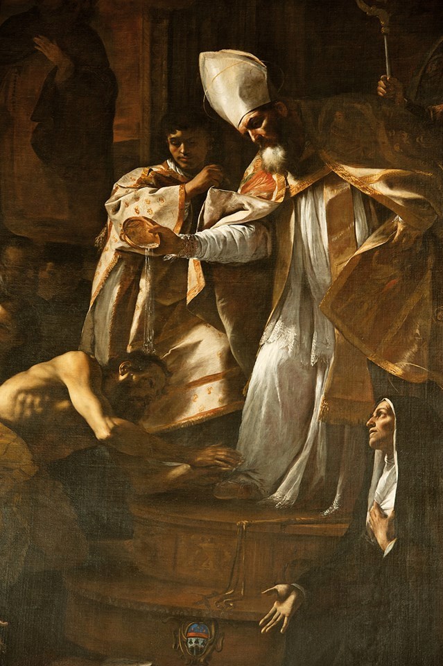 Agostino vescovo con il cuore fiammante di Johan Wening