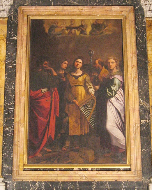 Estasi di santa Cecilia tra san Paolo, san Giovanni Evangelista, sant'Agostino e santa Maria Maddalena