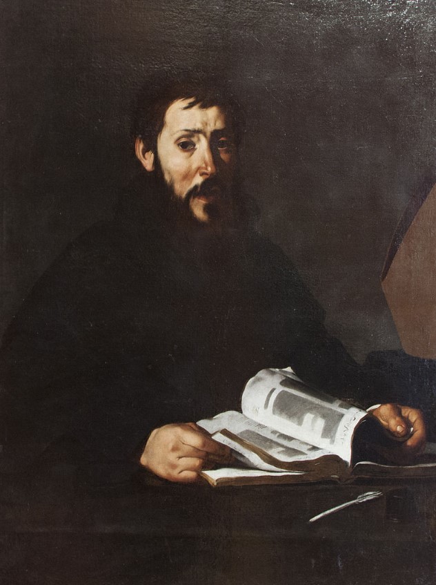 Sant'Agostino sfoglia un libro