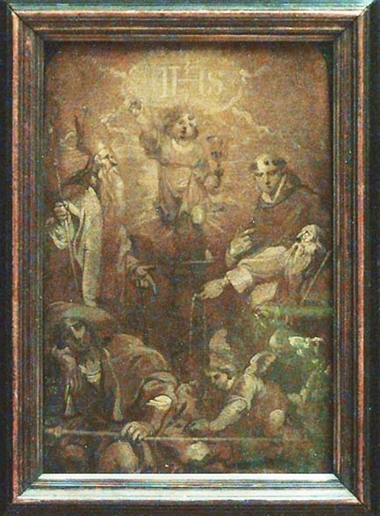 Gesù Bambino in gloria con i Santi Rocco, Domenico, Antonio e Agostino