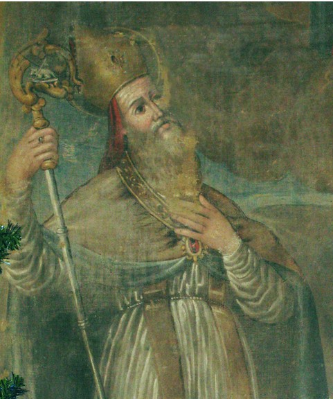Particolare di sant'Agostino