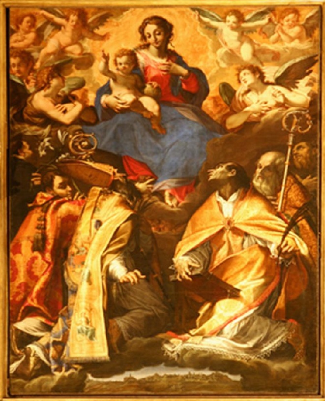 La Vergine, Agostino e Santi nel Coro di S. Agostino a Perugia