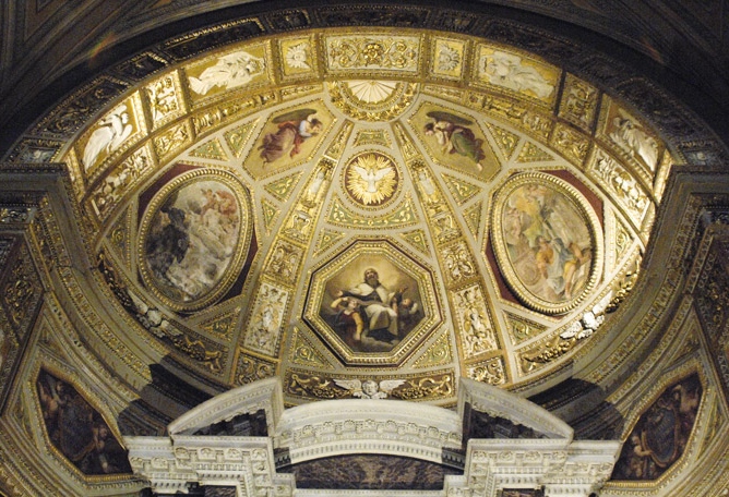 Visione d'insieme del catino absidale