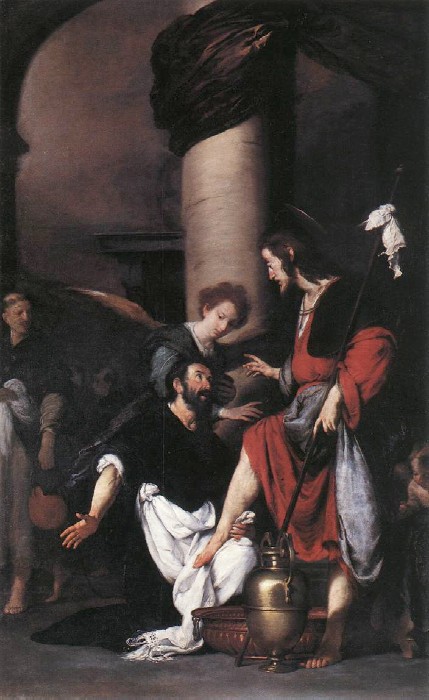 S. Agostino lava i piedi a Gesù di Bernardino Strozzi