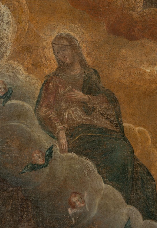 Particolare della Vergine