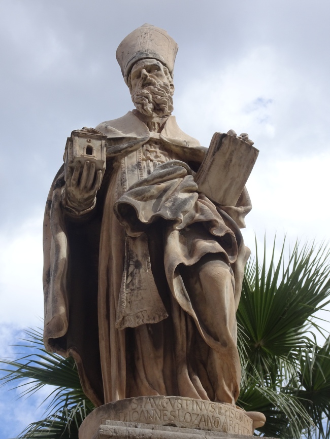 Sant'Agostino vescovo e Dottore della Chiesa lungo via Bonello a Palermo