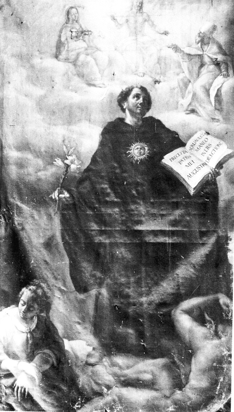 Triplice incoronazione di san Nicola con la Vergine, Agostino e il Cristo