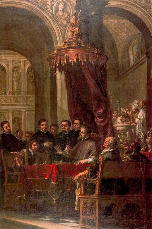 Ambrogio converte e battezza sant'Agostino di Valdes