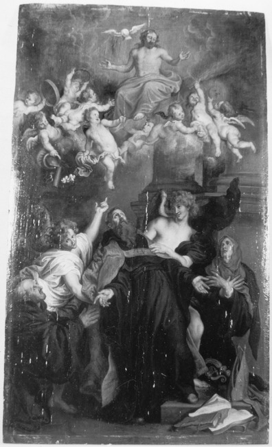 Sant'Agostino contempla la Trinità