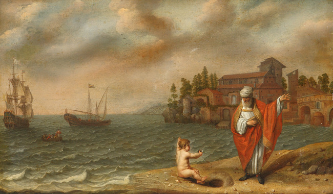 Sant'Agostino e il bambino in riva al mare