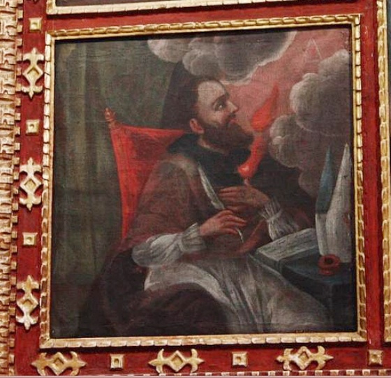 Sant'Agostino cardioforo rapito dalla Trinità