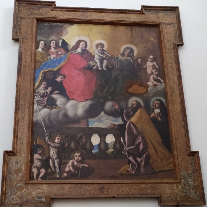 La Vergine e Sant'Anna che presentano Gesù Bambino a Sant'Agostino