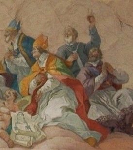 Particolare dell'affresco di Altomonte