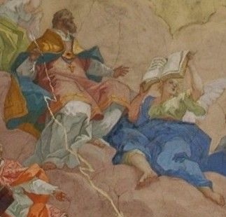 Particolare dell'affresco di Altomonte