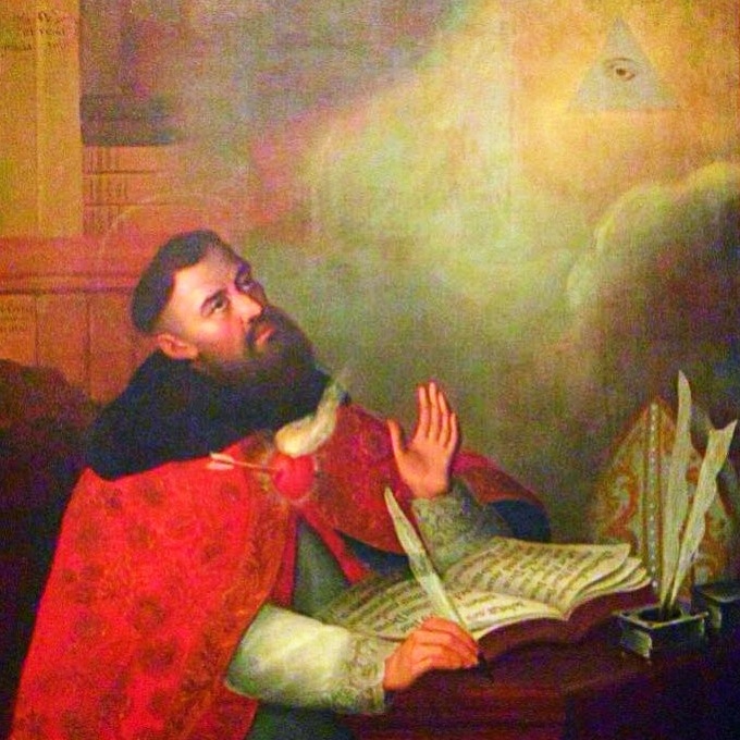 Agostino medita la Trinità