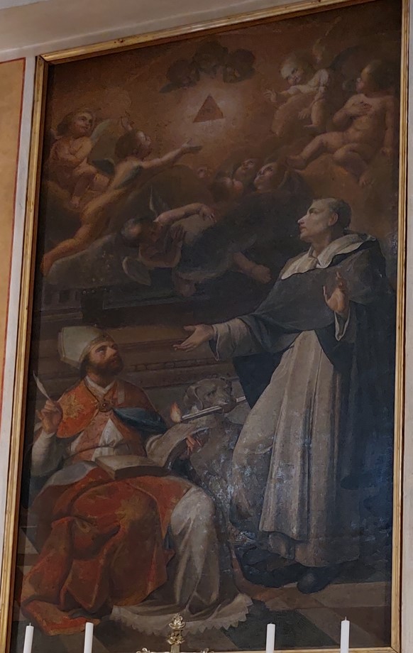 Agostino e san Domenico venerano la Trinit�