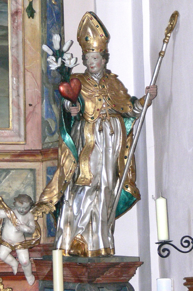 Sant'Agostino vescovo e cardioforo