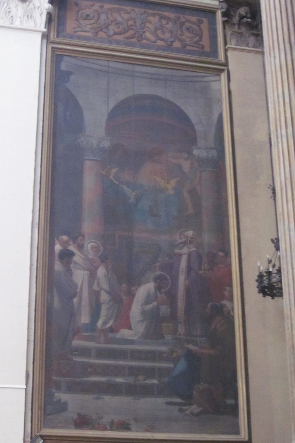 Battesimo di Agostino nella chiesa di sant'Agostino a Barcellona