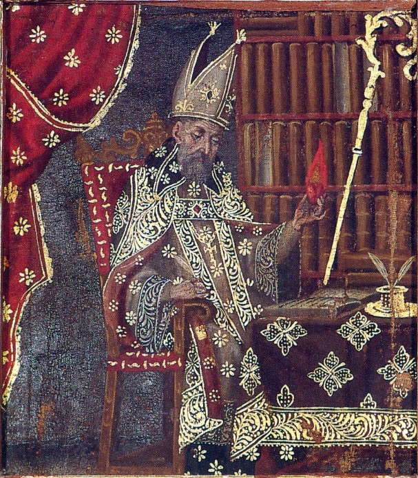 Agostino cardioforo nel suo studio