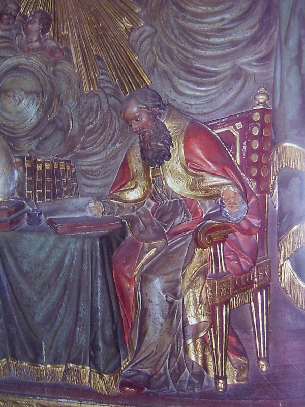 Agostino nel suo studio di Francisco Bonifac a Tarragona