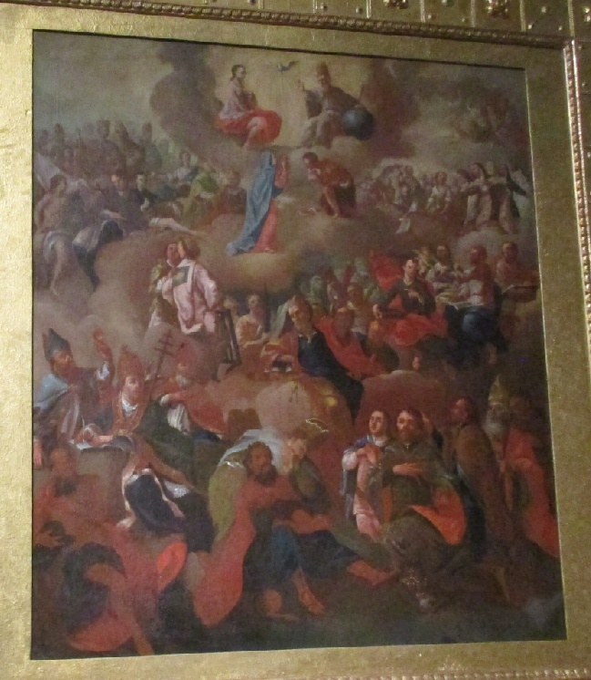 Santi in adorazione della Santissima Trinità