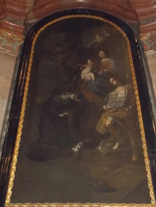 Madonna della cintura dona regola a santa Monica